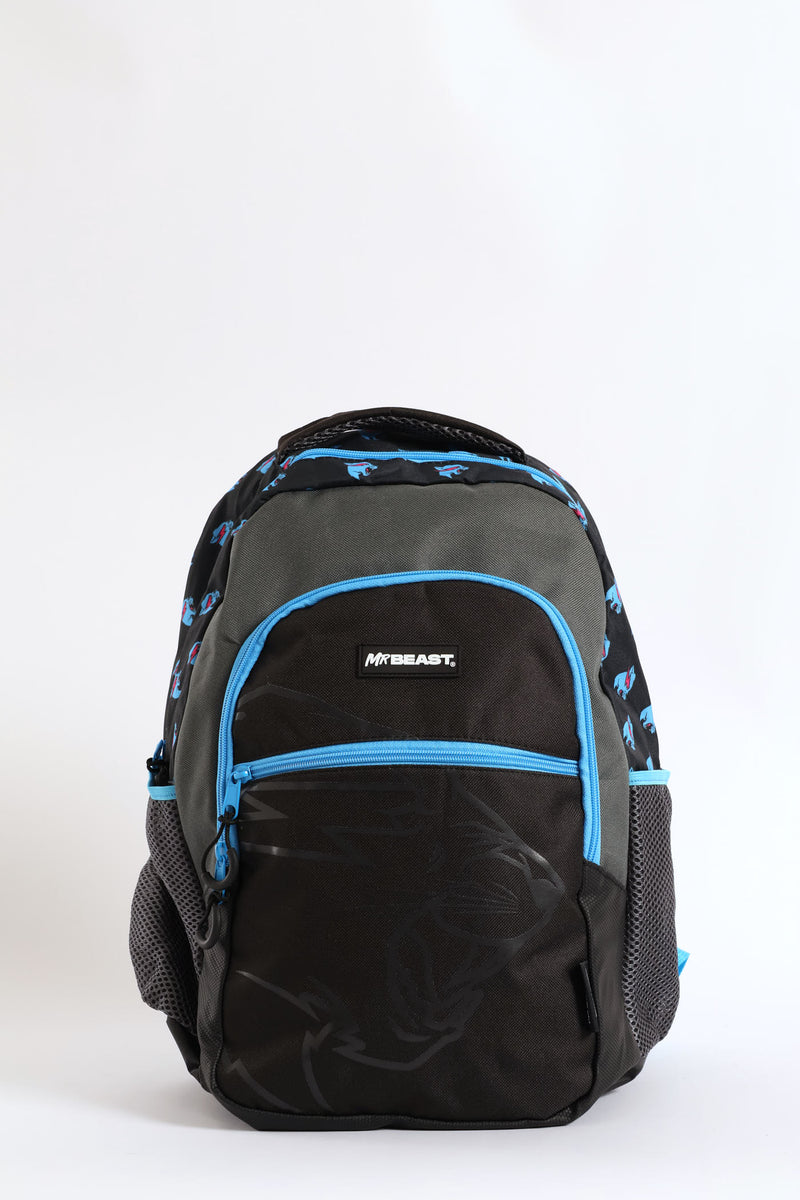 Pre-Boys Mr Beast Backpack - Black/Blue