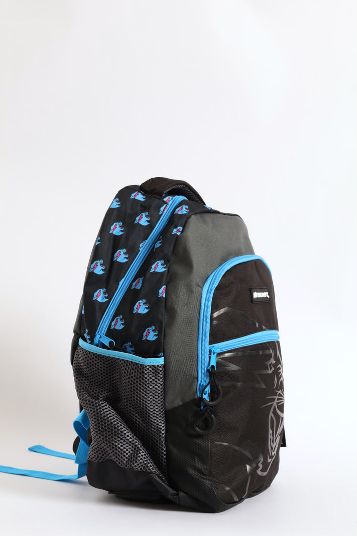 Pre-Boys Mr Beast Backpack - Black/Blue