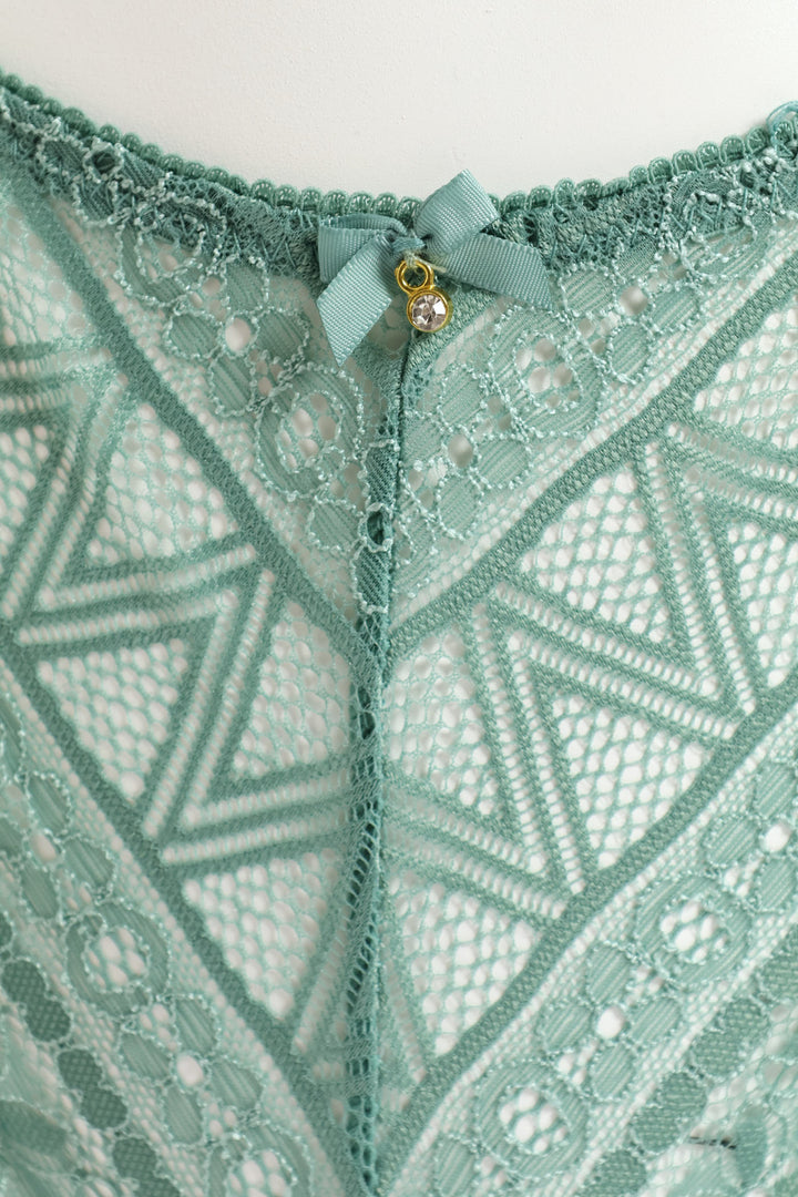 Full Lace Bikini Panty - Sage