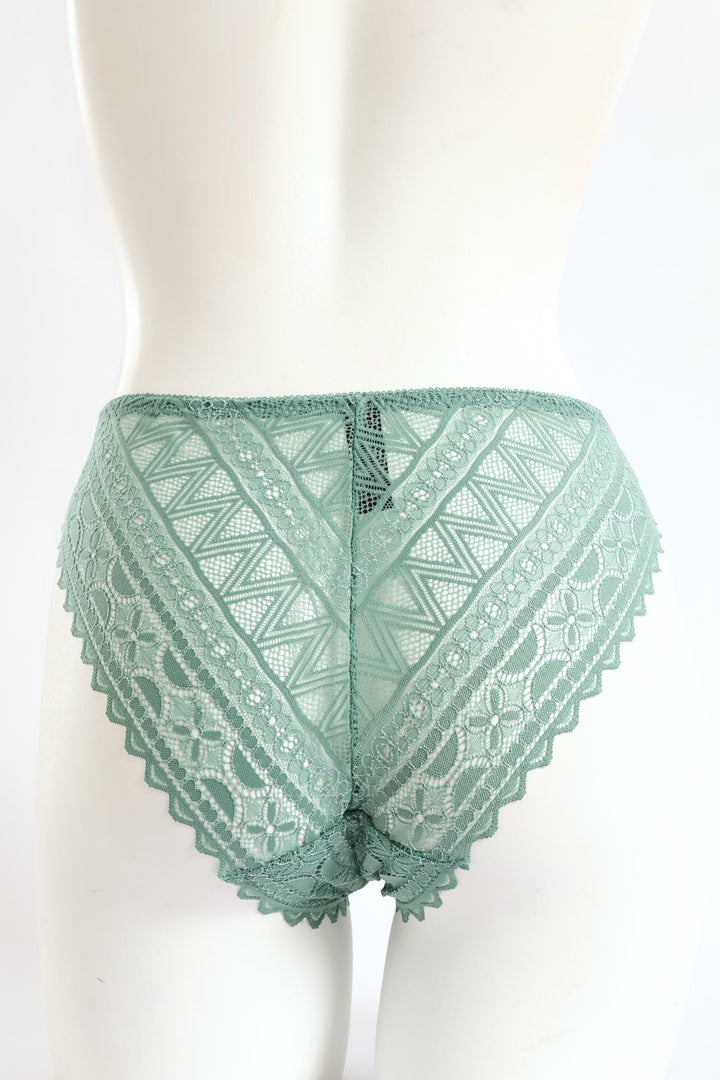 Full Lace Bikini Panty - Sage