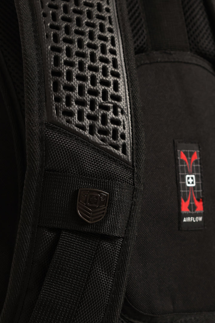 Zip Backpack - Black/Red