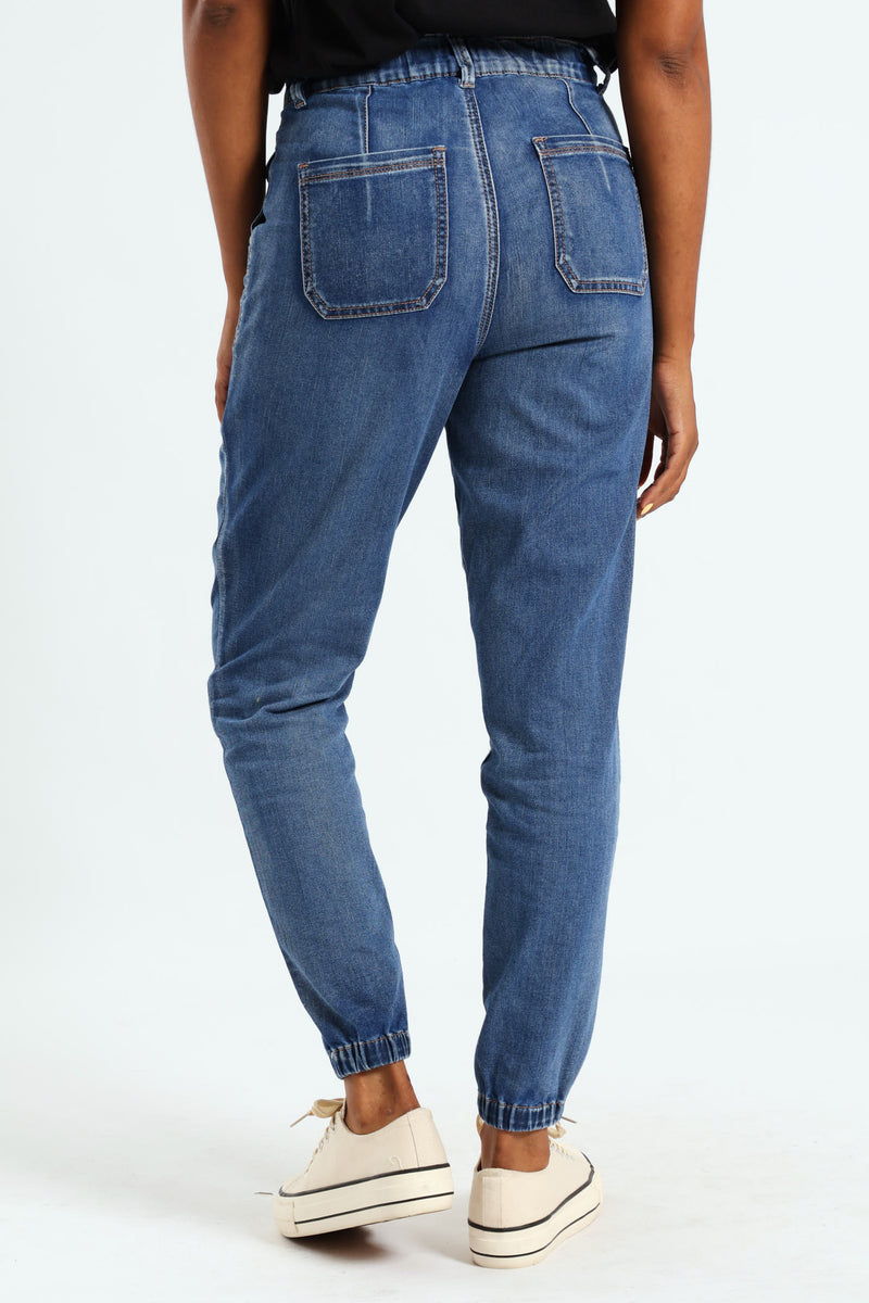 Utility Jogger Jean - Dark Wash Ink