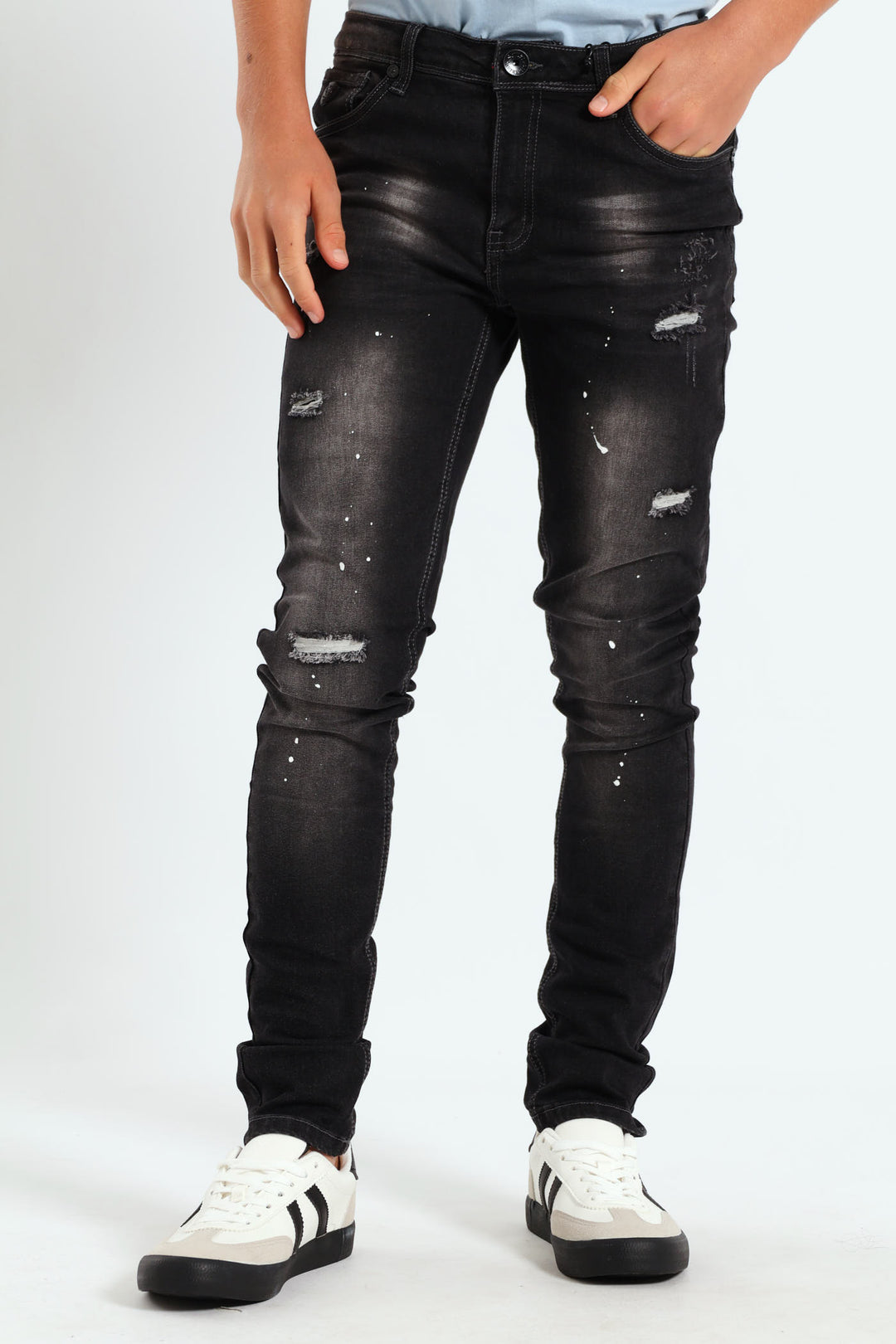 Boys Amarante Skinny Denim - Black