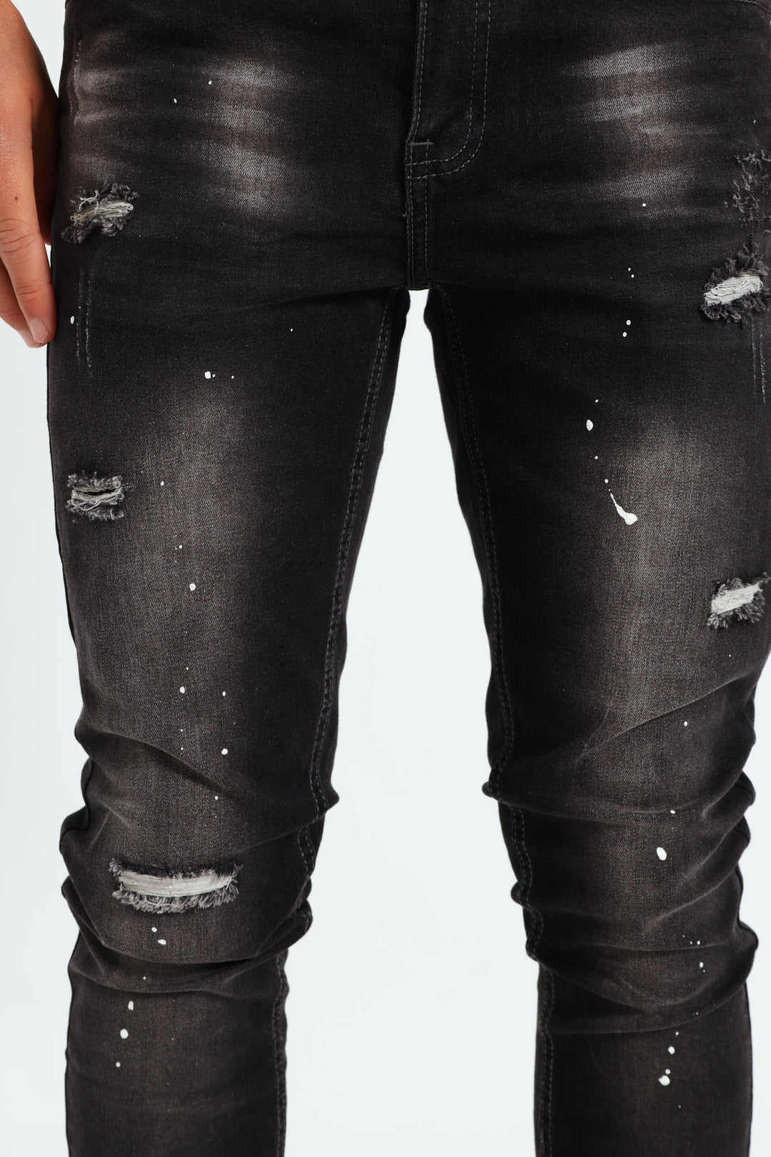 Boys Amarante Skinny Denim - Black