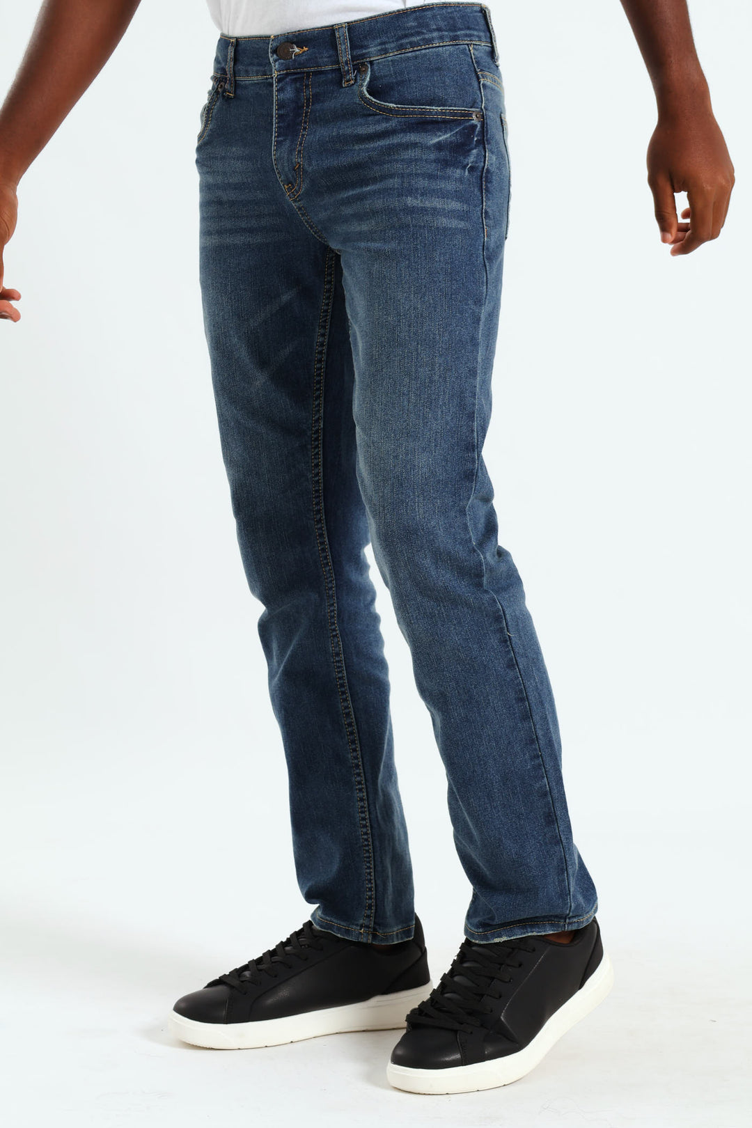 Boys Mid Denim Jeans - Blue