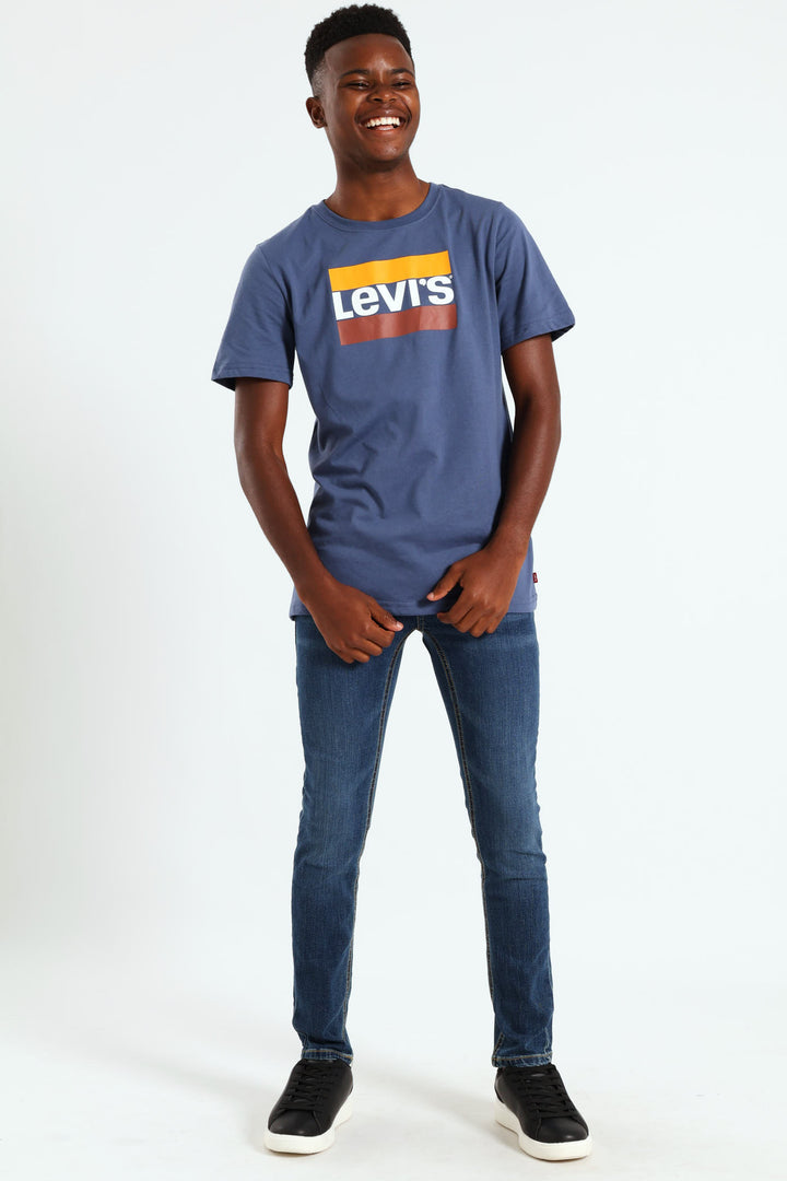Boys Graphic Tee - Indigo