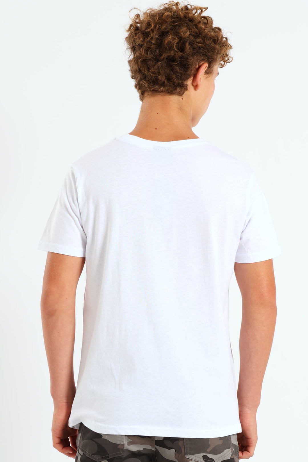 Boys Skate Bike Print Tee - White