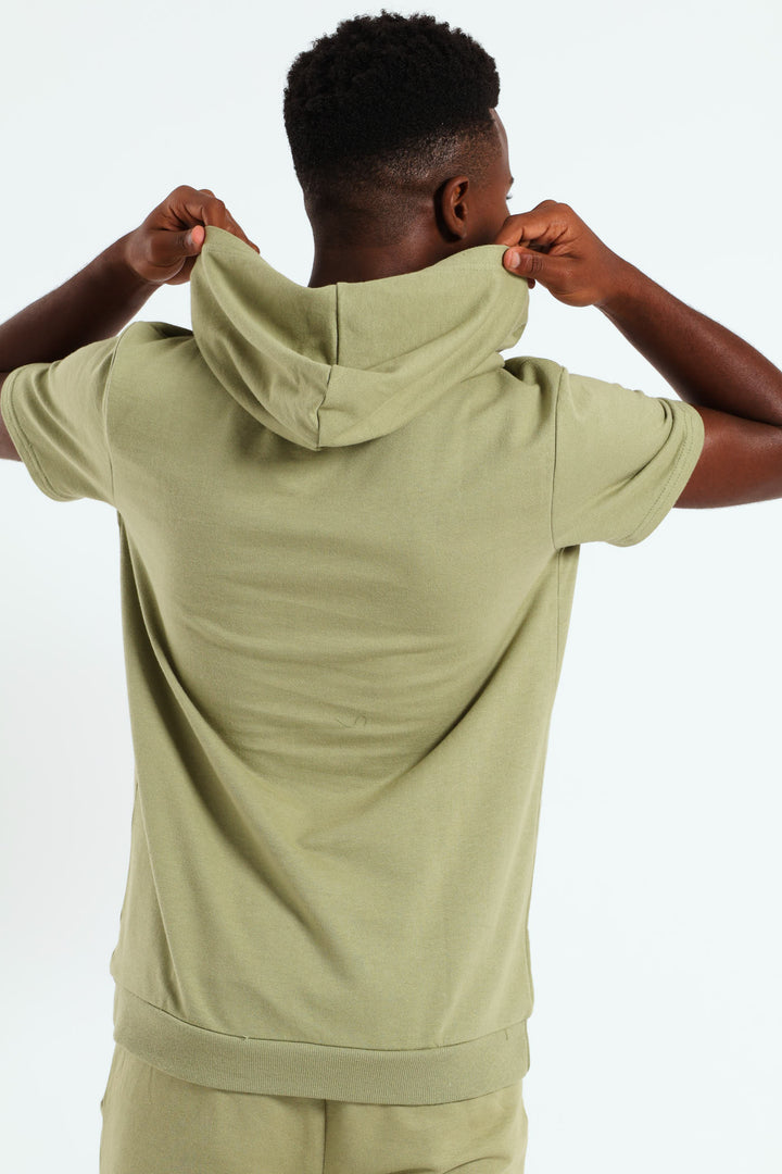 Boys Photographic Top - Olive