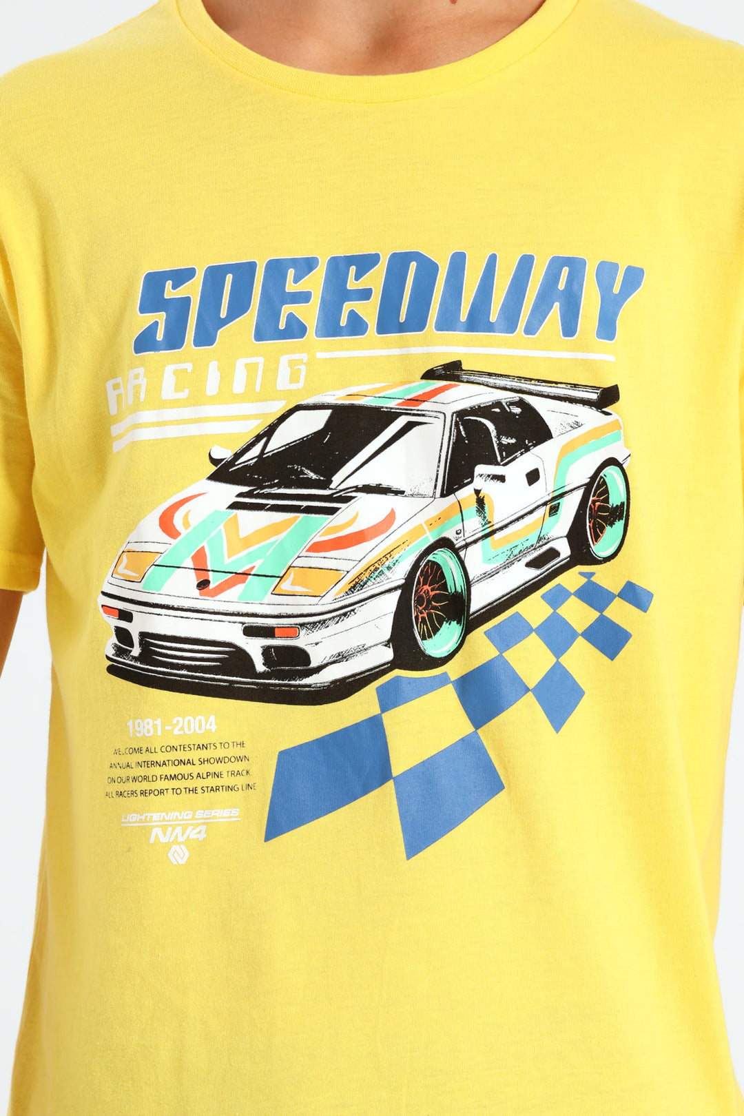 Boys Car Print Tee - Yellow