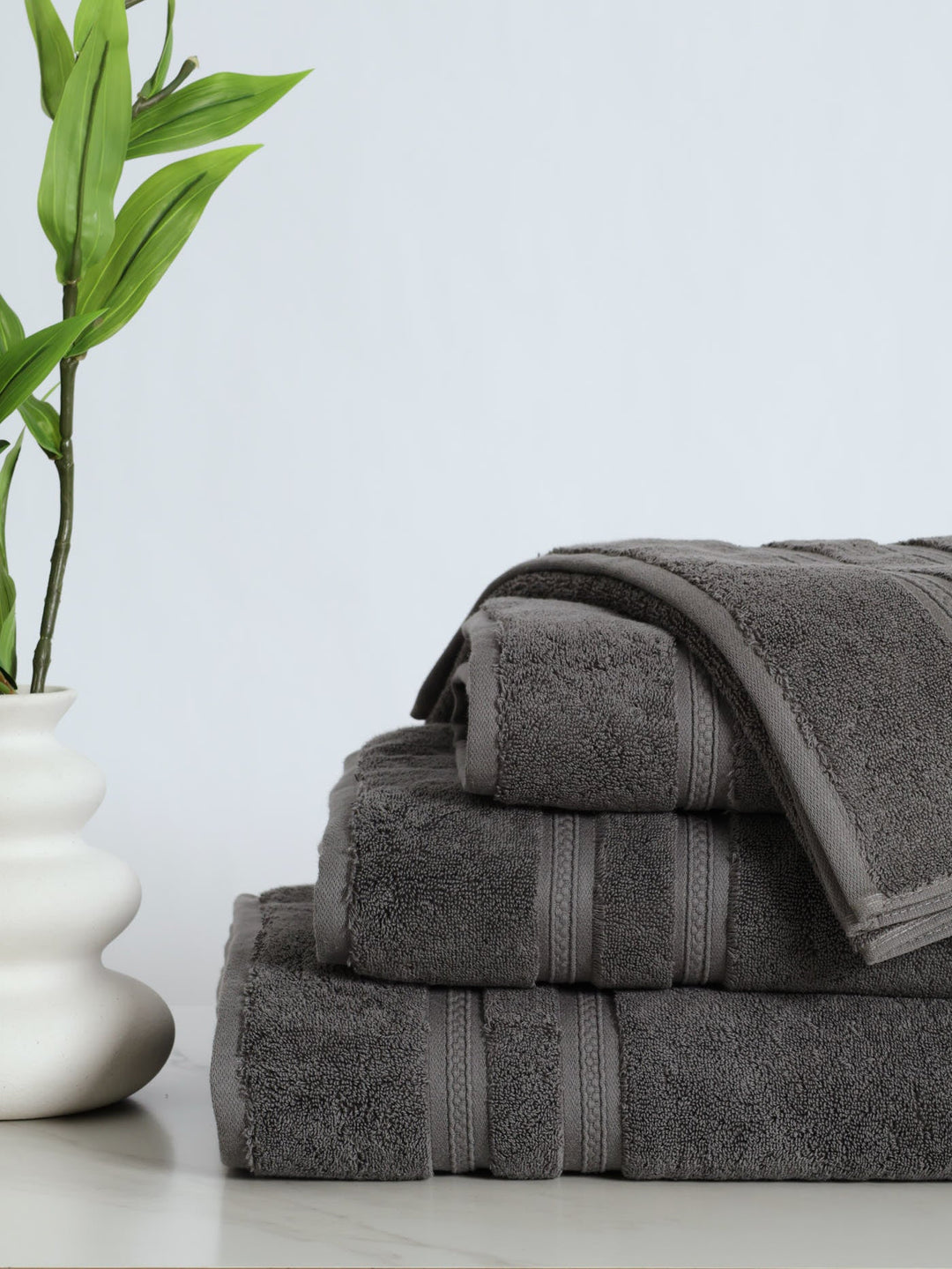 710GSM Super Luxury Premium Cotton Bath Towels - Charcoal
