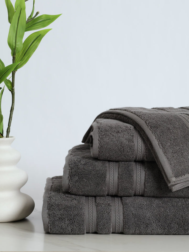 710GSM Super Luxury Premium Cotton Bath Towels - Charcoal