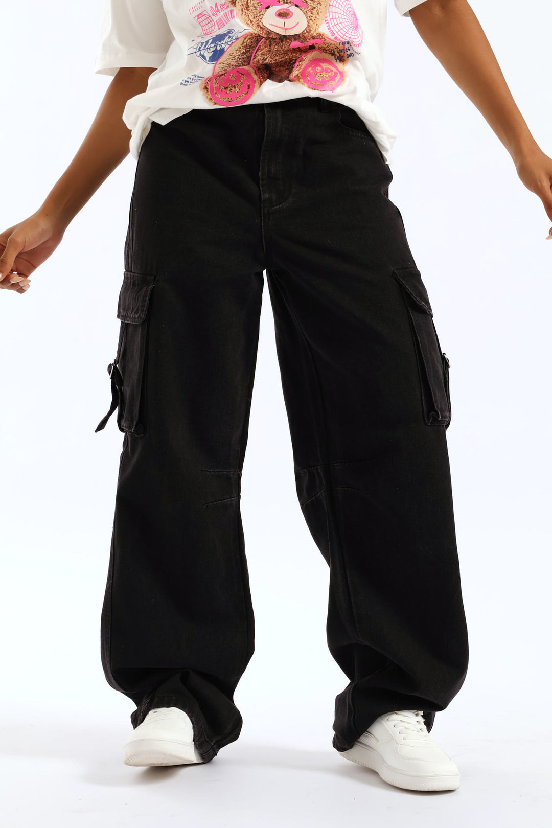 Buckle Cargo Jean - Salty Black