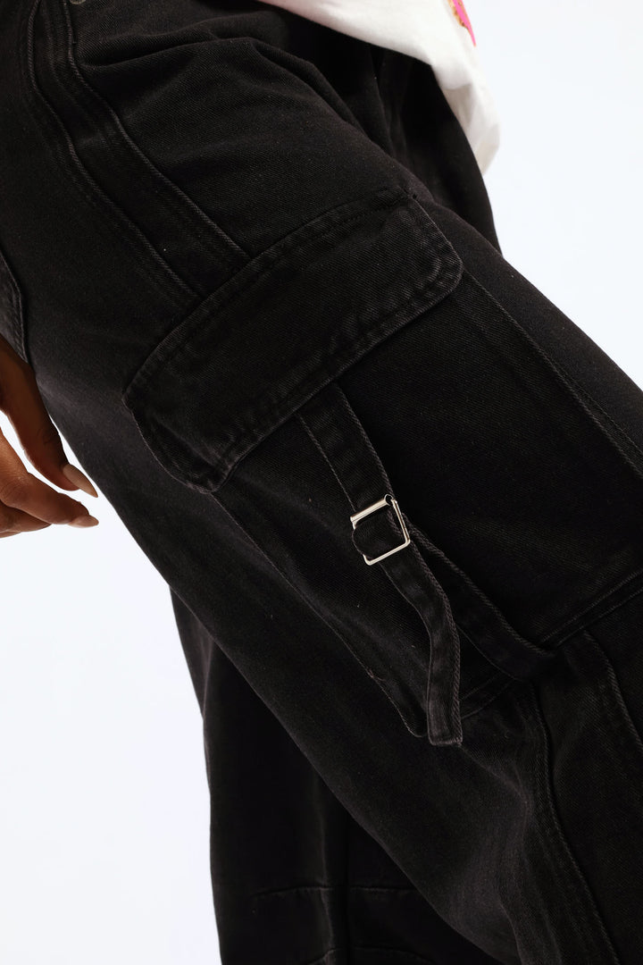 Buckle Cargo Jean - Salty Black