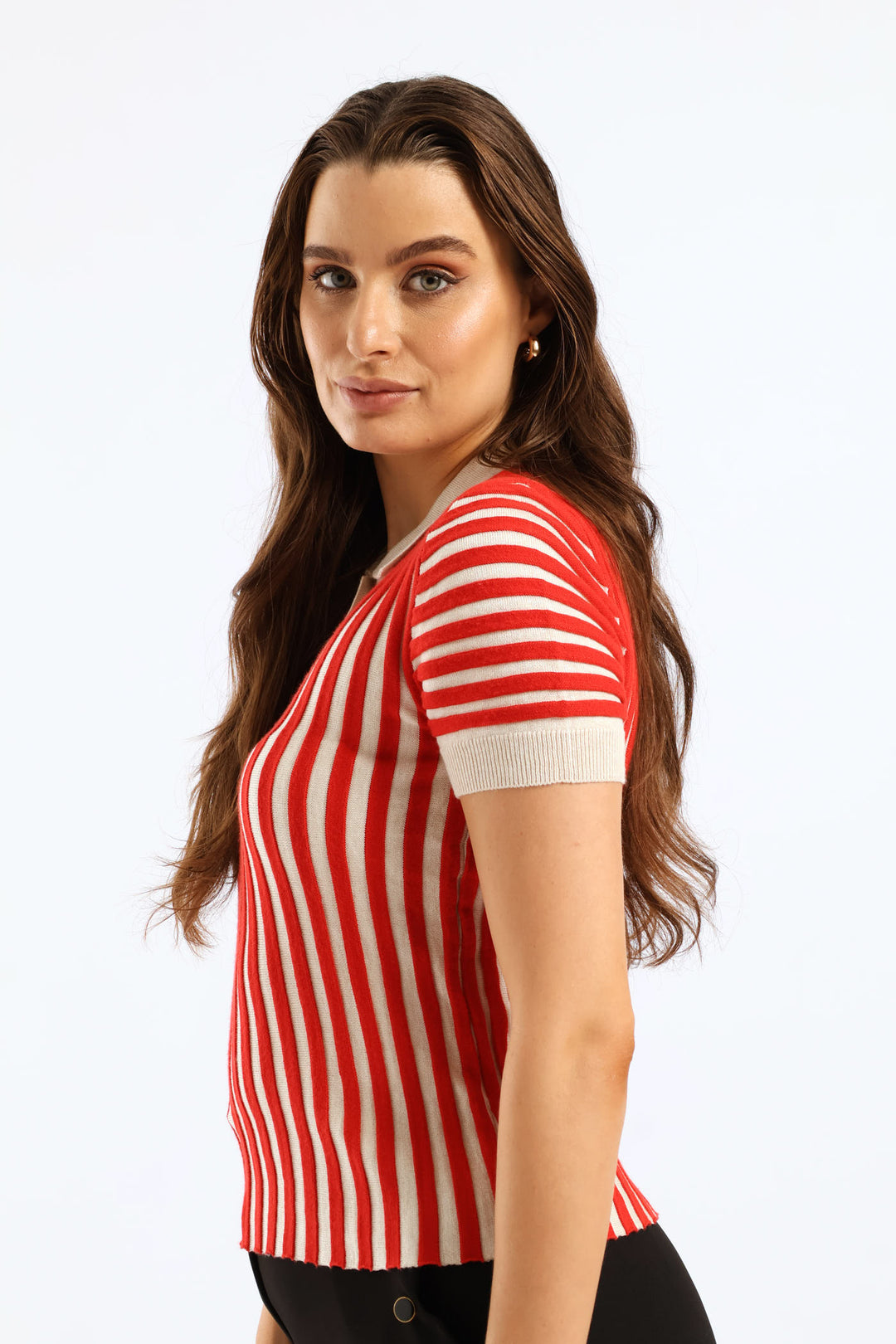 Button Two Tone Golfer - Red