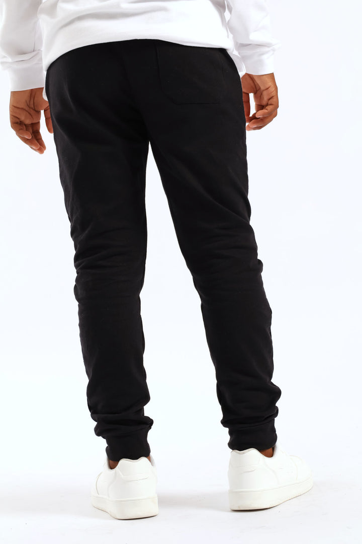 Boys Mr Beast Fleece Joggers - Black/White