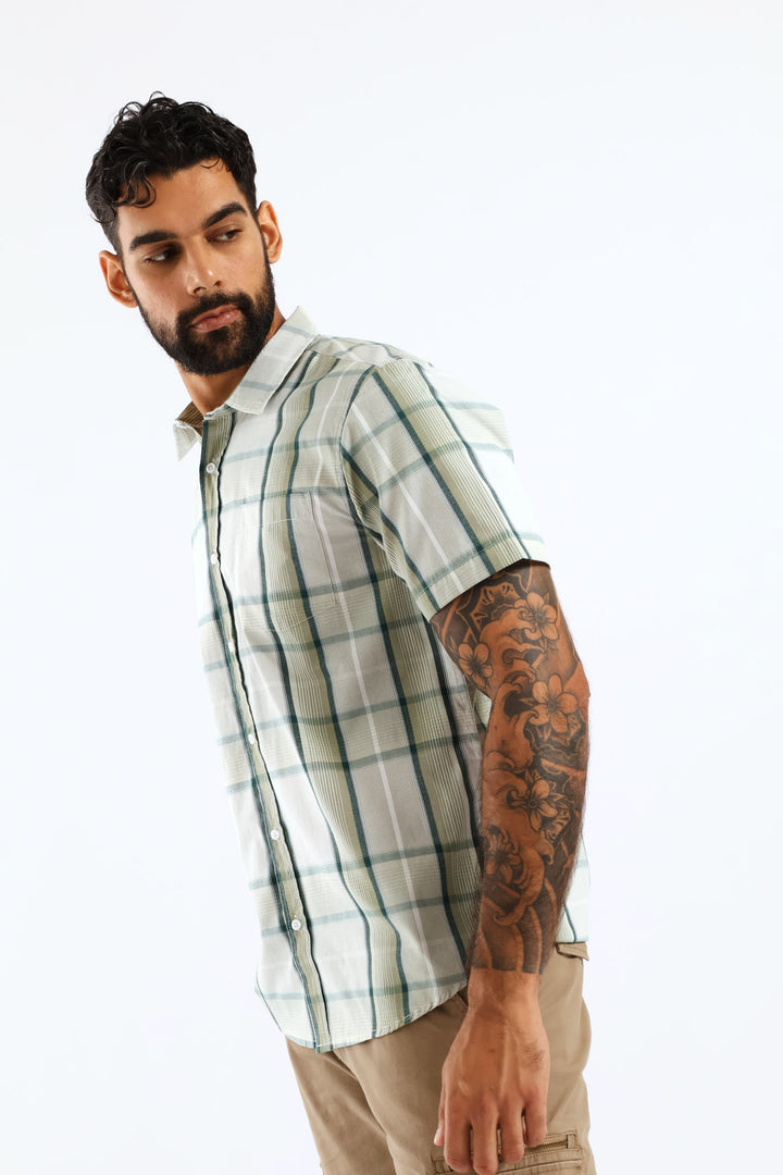 Regular Check Shirt - Green