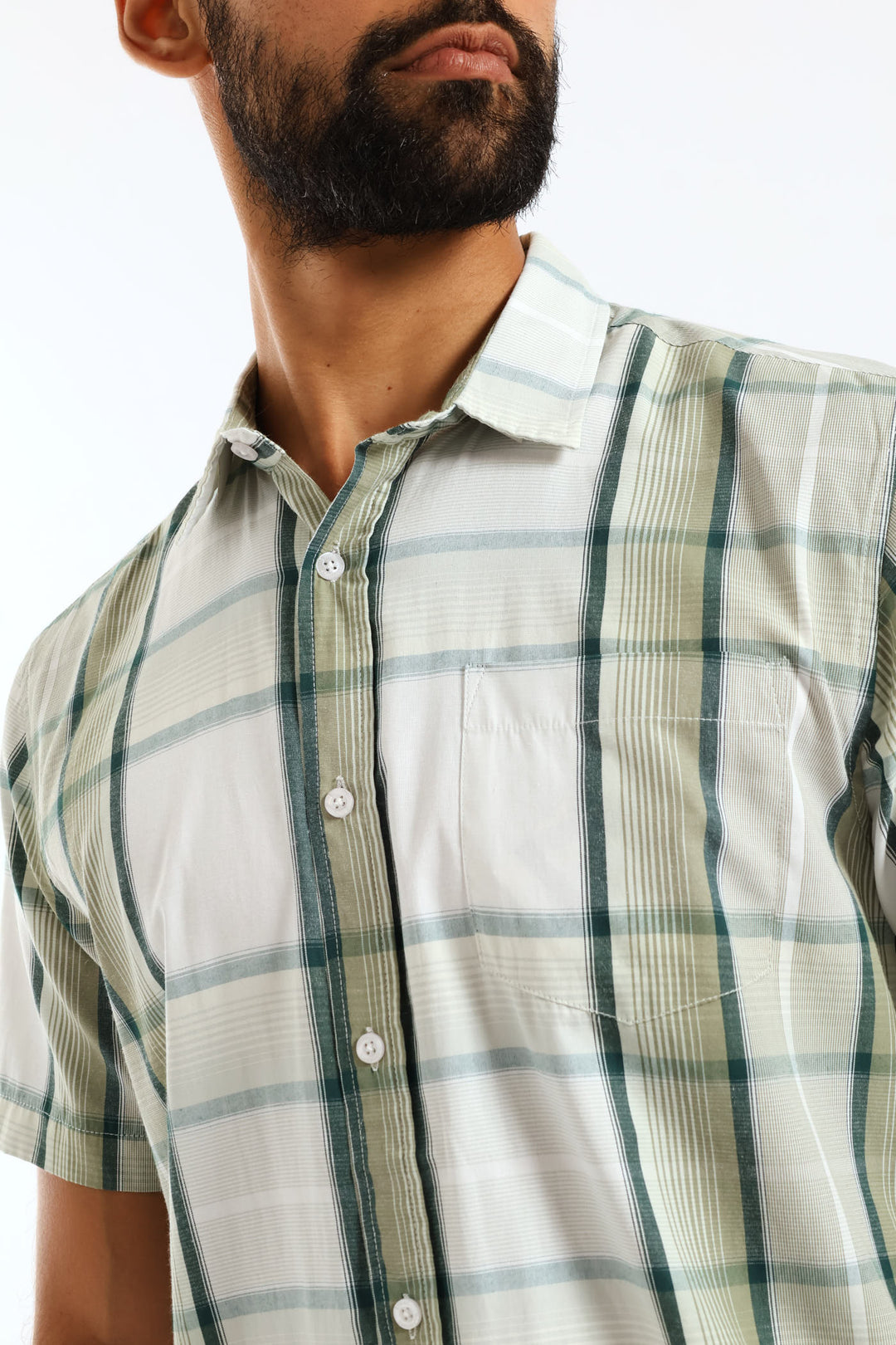 Regular Check Shirt - Green