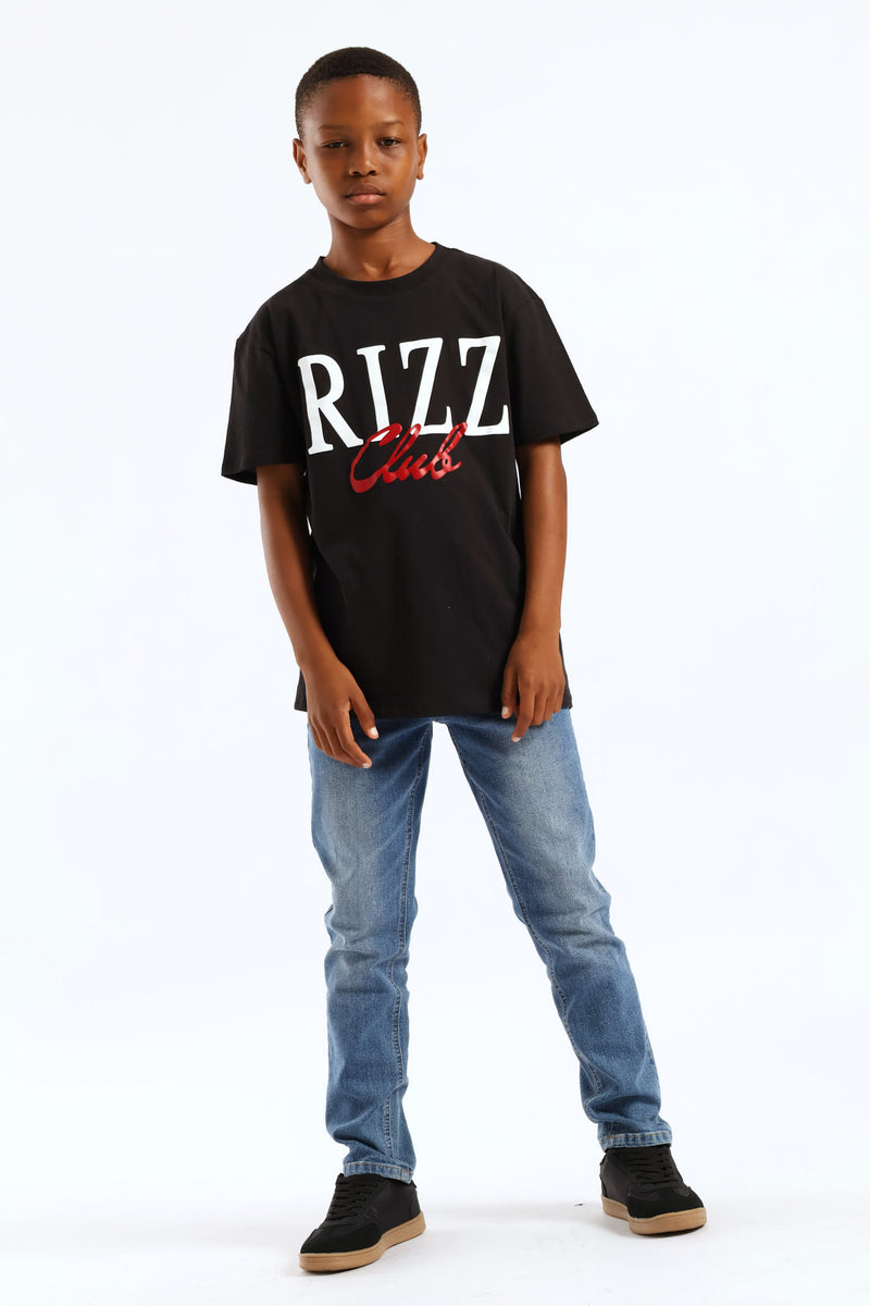 Boys Rizz Club T-Shirt - Black