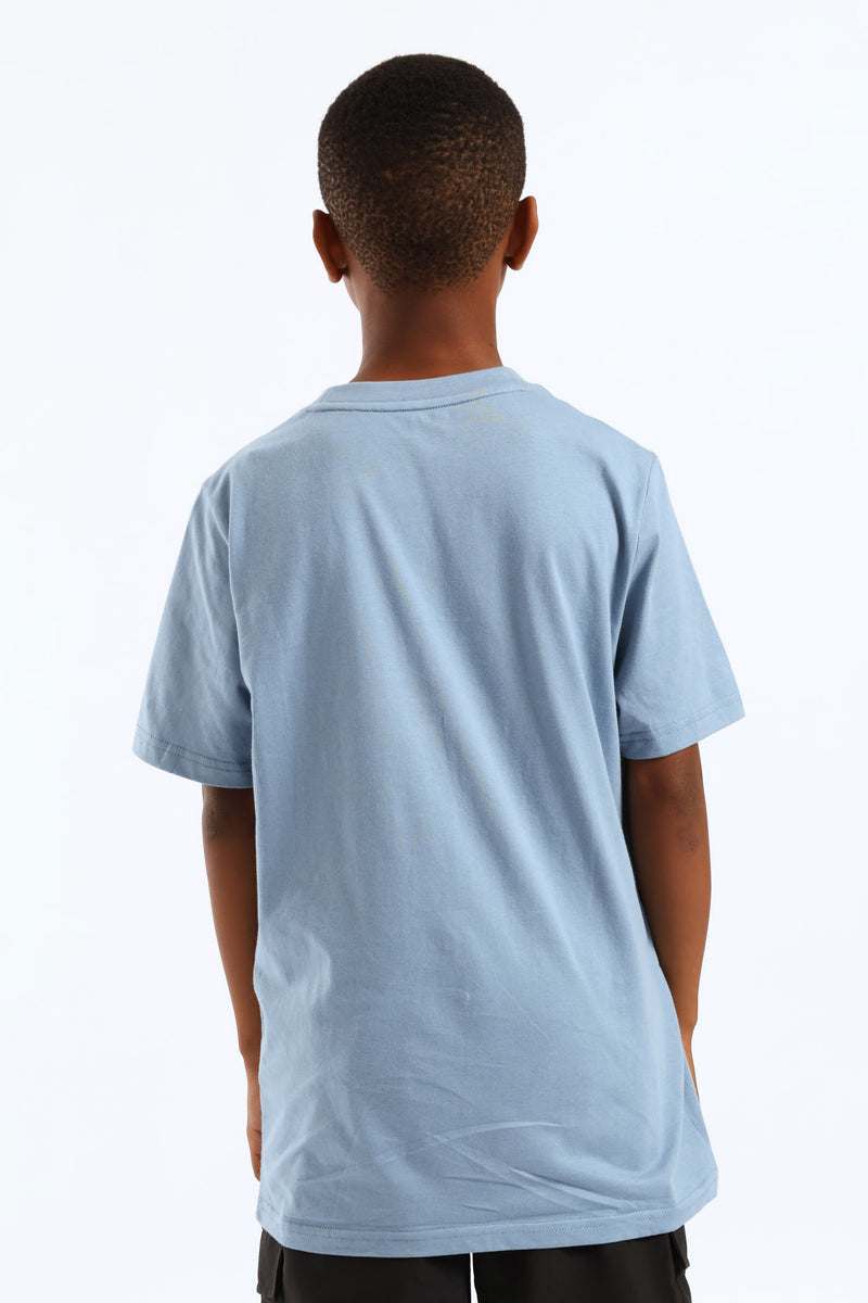 Boys Cool Biker Tee - Blue