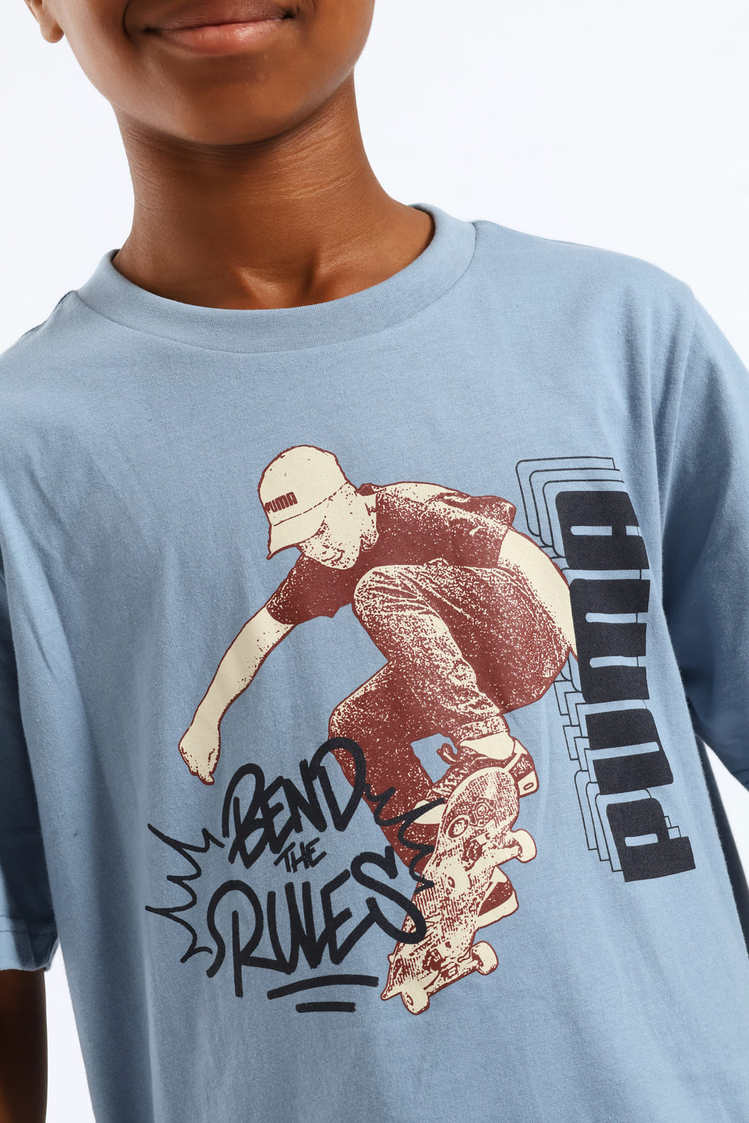 Boys Cool Biker Tee - Blue