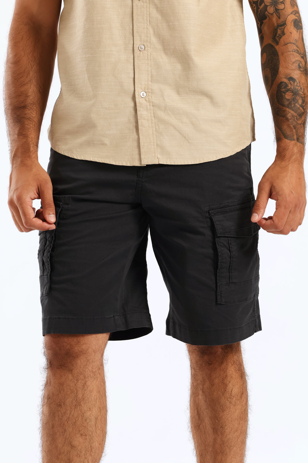 Double Cargo Pocket Short - Navy