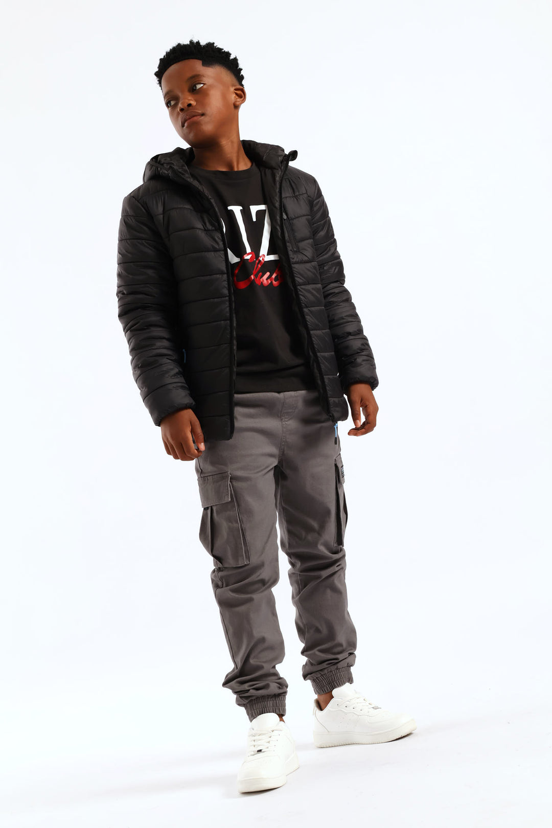 Boys Puffer Jacket - Black