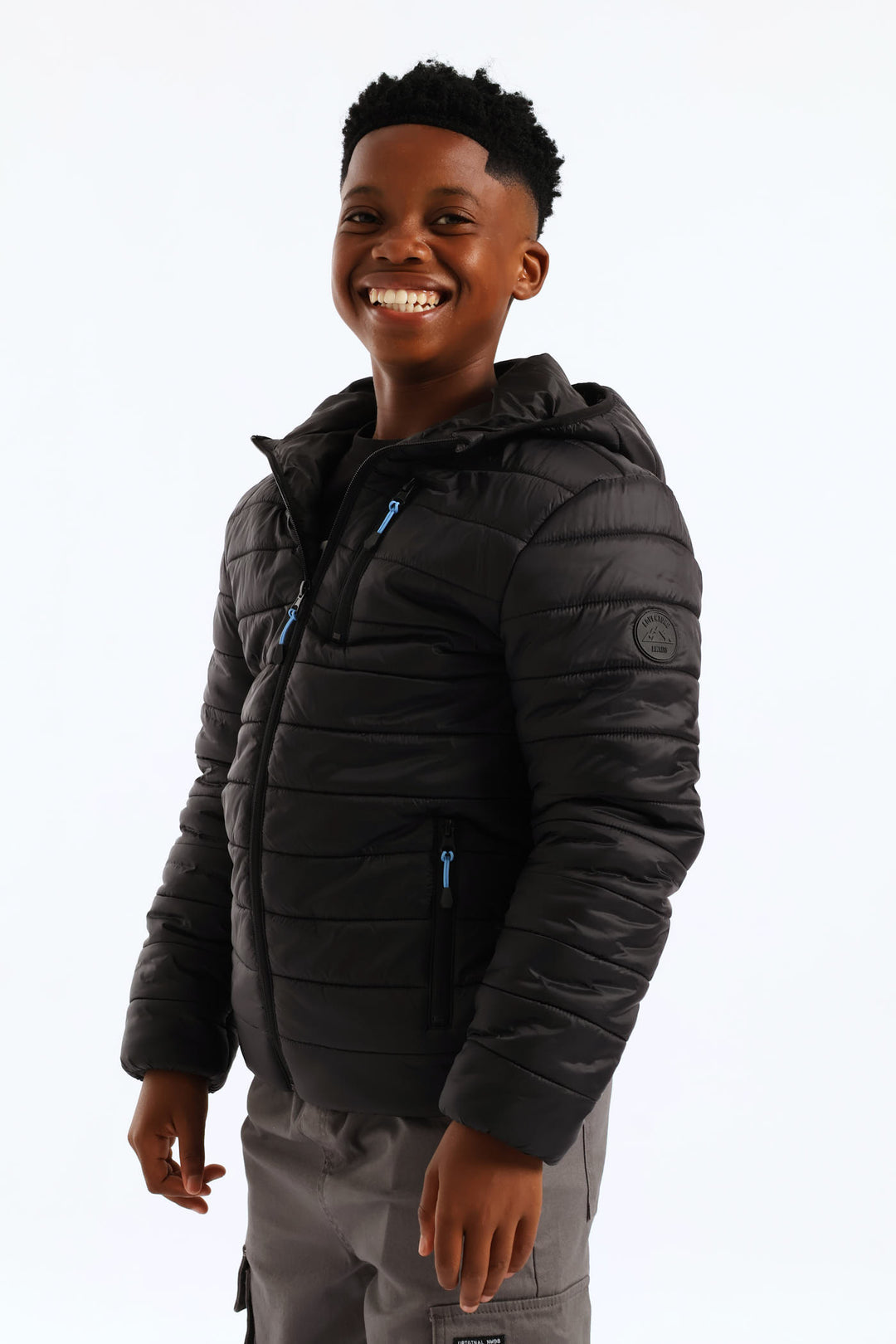 Boys Puffer Jacket - Black