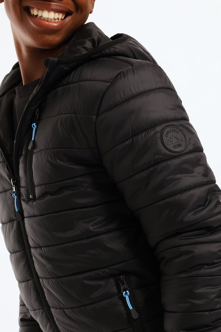 Boys Puffer Jacket - Black