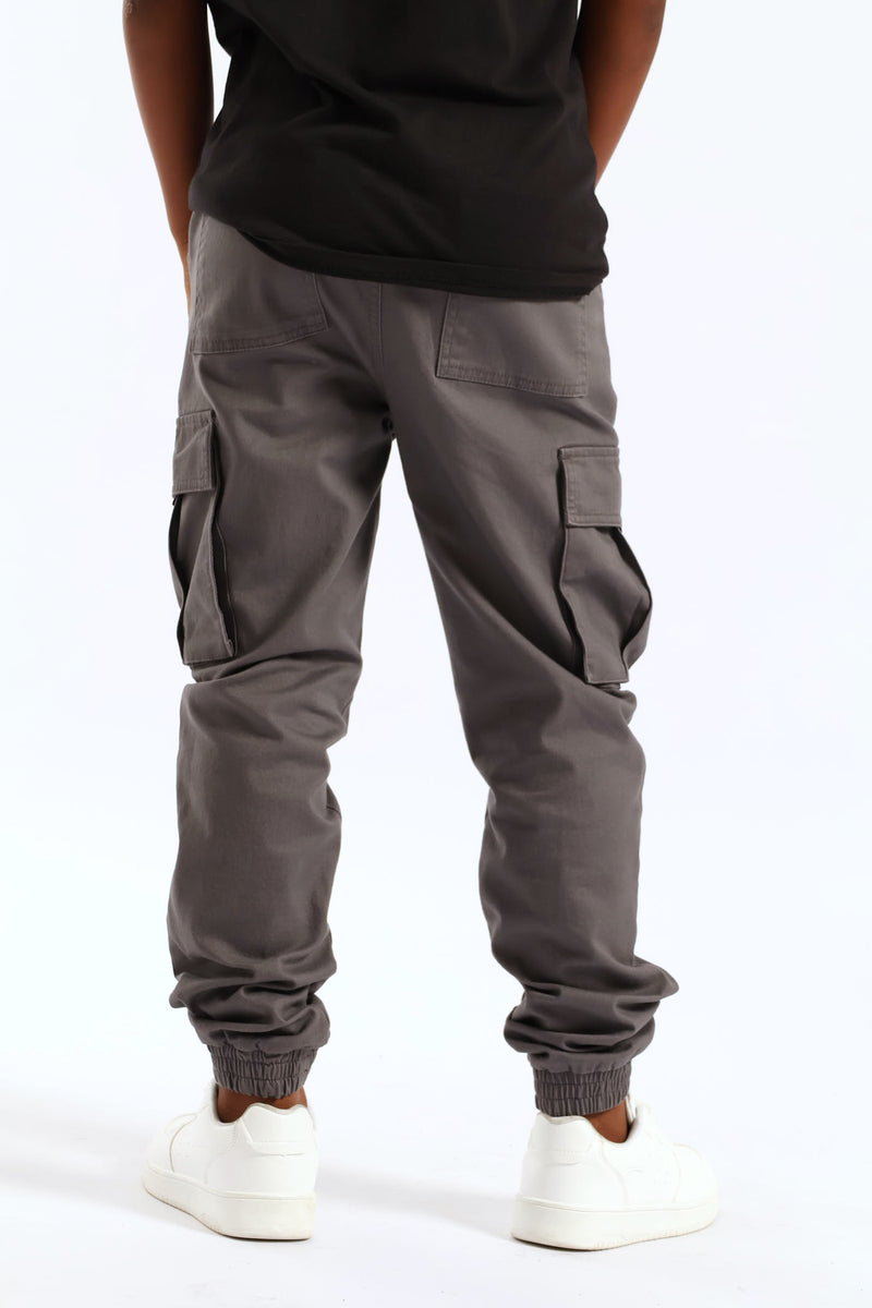 Boys Cargo Jogger - Charcoal