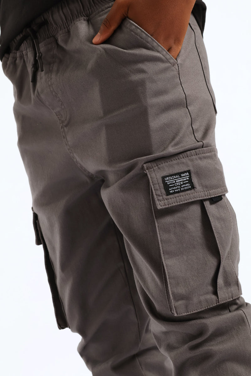 Boys Cargo Jogger - Charcoal