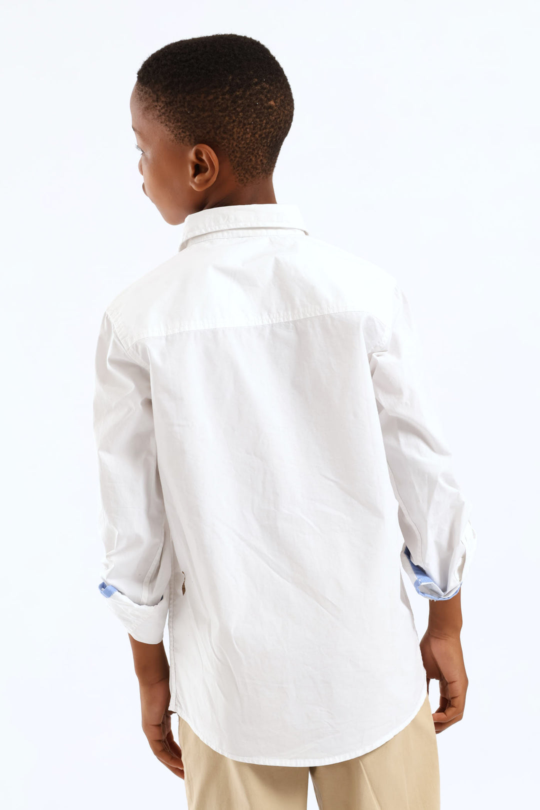 Boys Cotton Formal Shirt - White