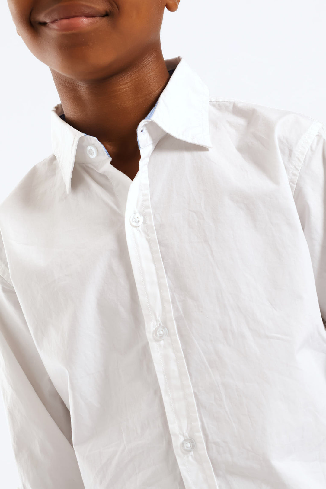 Boys Cotton Formal Shirt - White