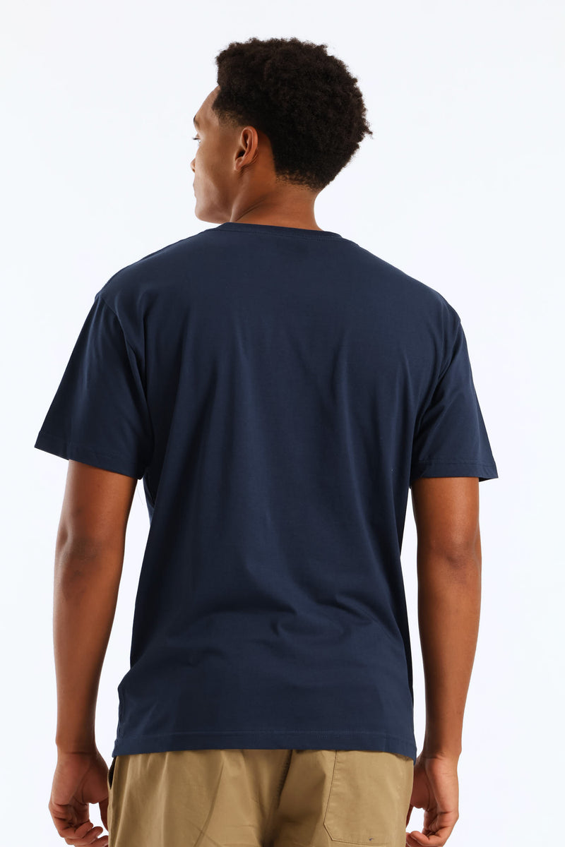 Left Chest Tee - Navy