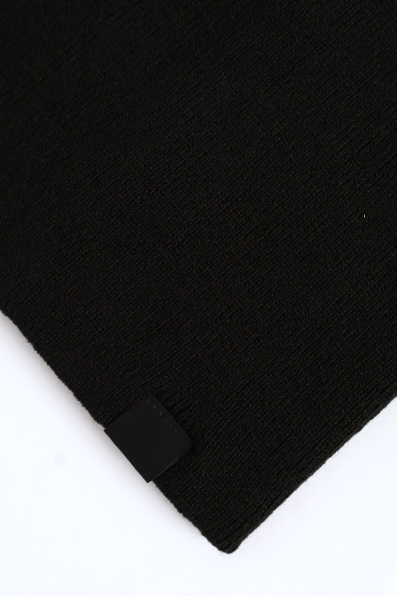 Micro Knit Beanie - Black