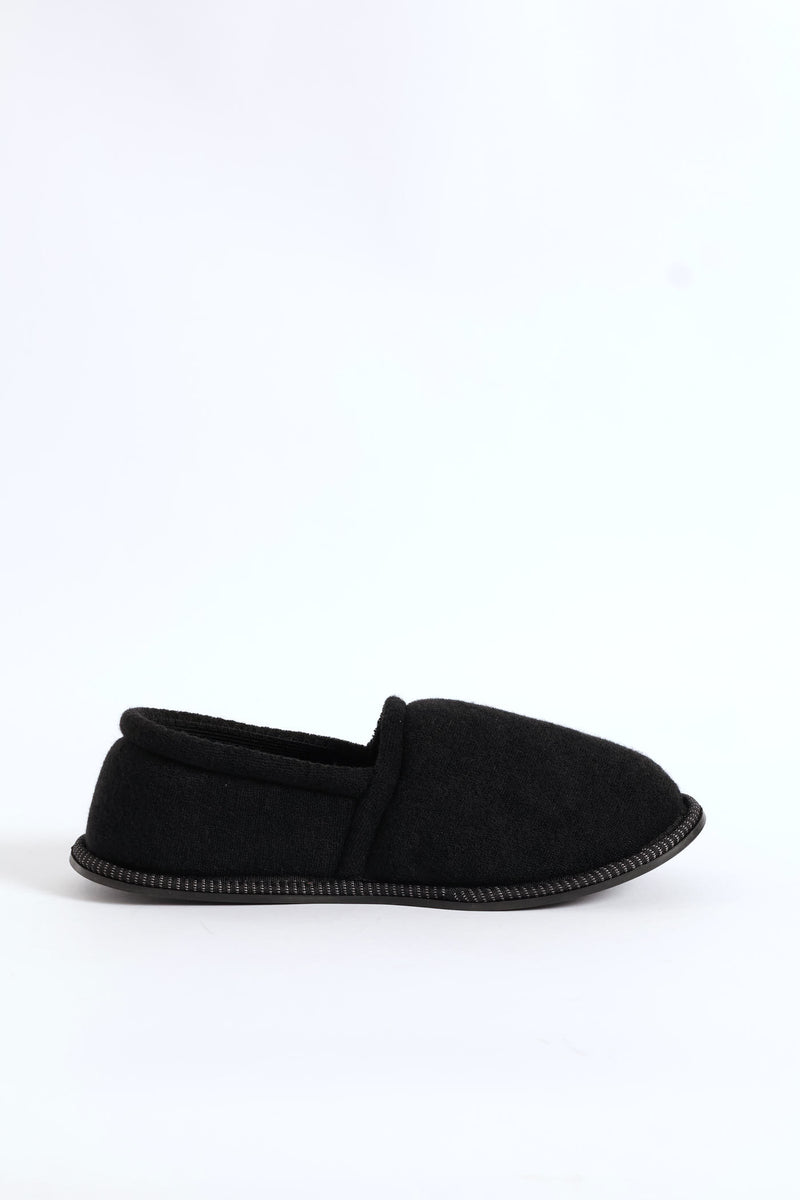 Basic Closed Back Slipper - Black