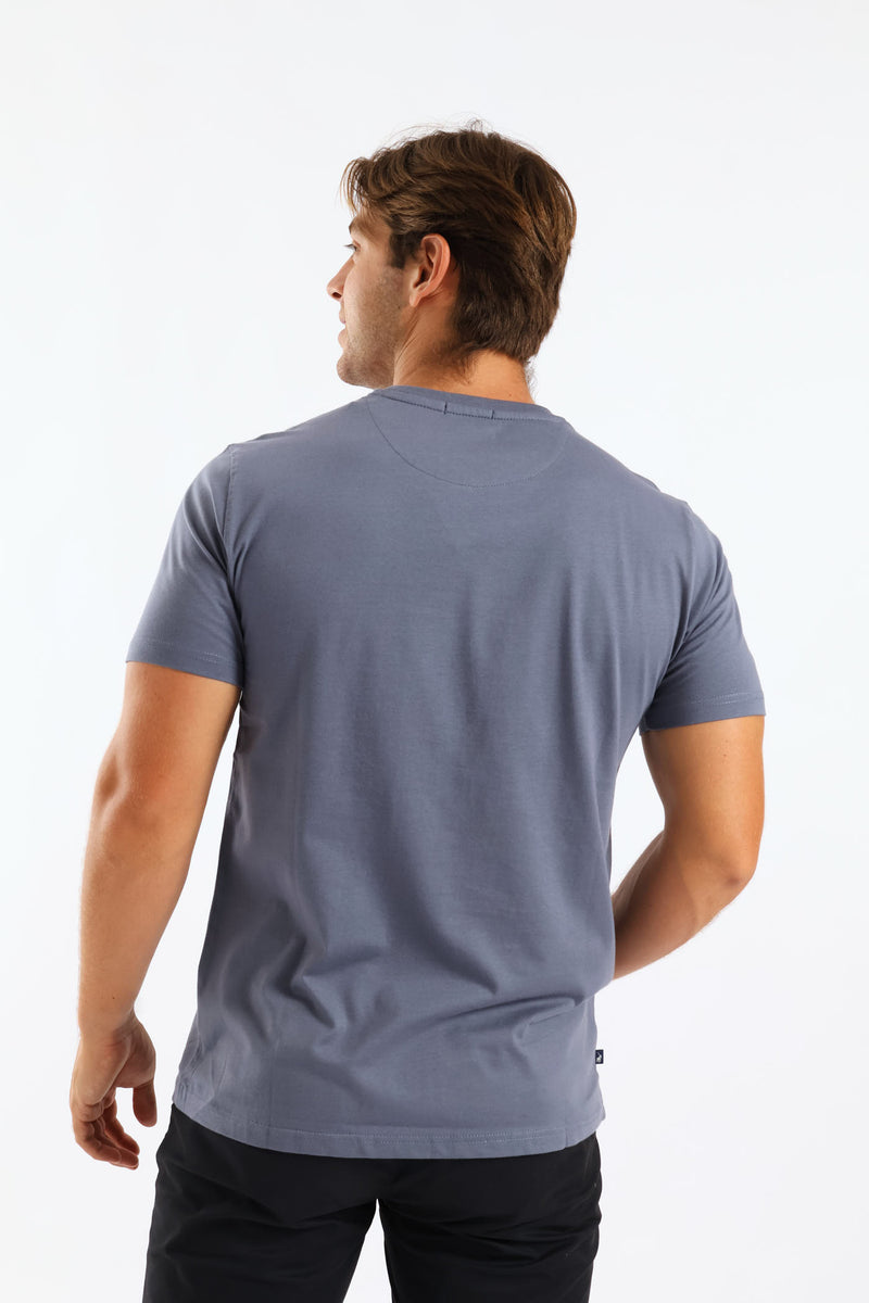 Issa Block Print Tee - Blue