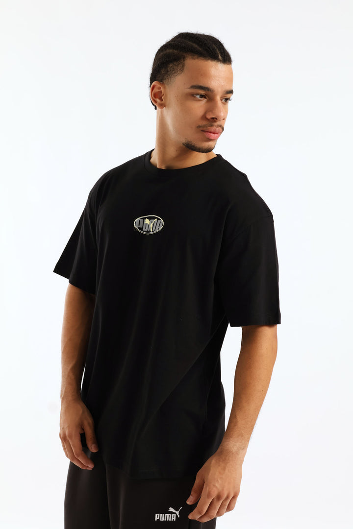 Essential Logo Lab Relaxed Execution Tee - Black