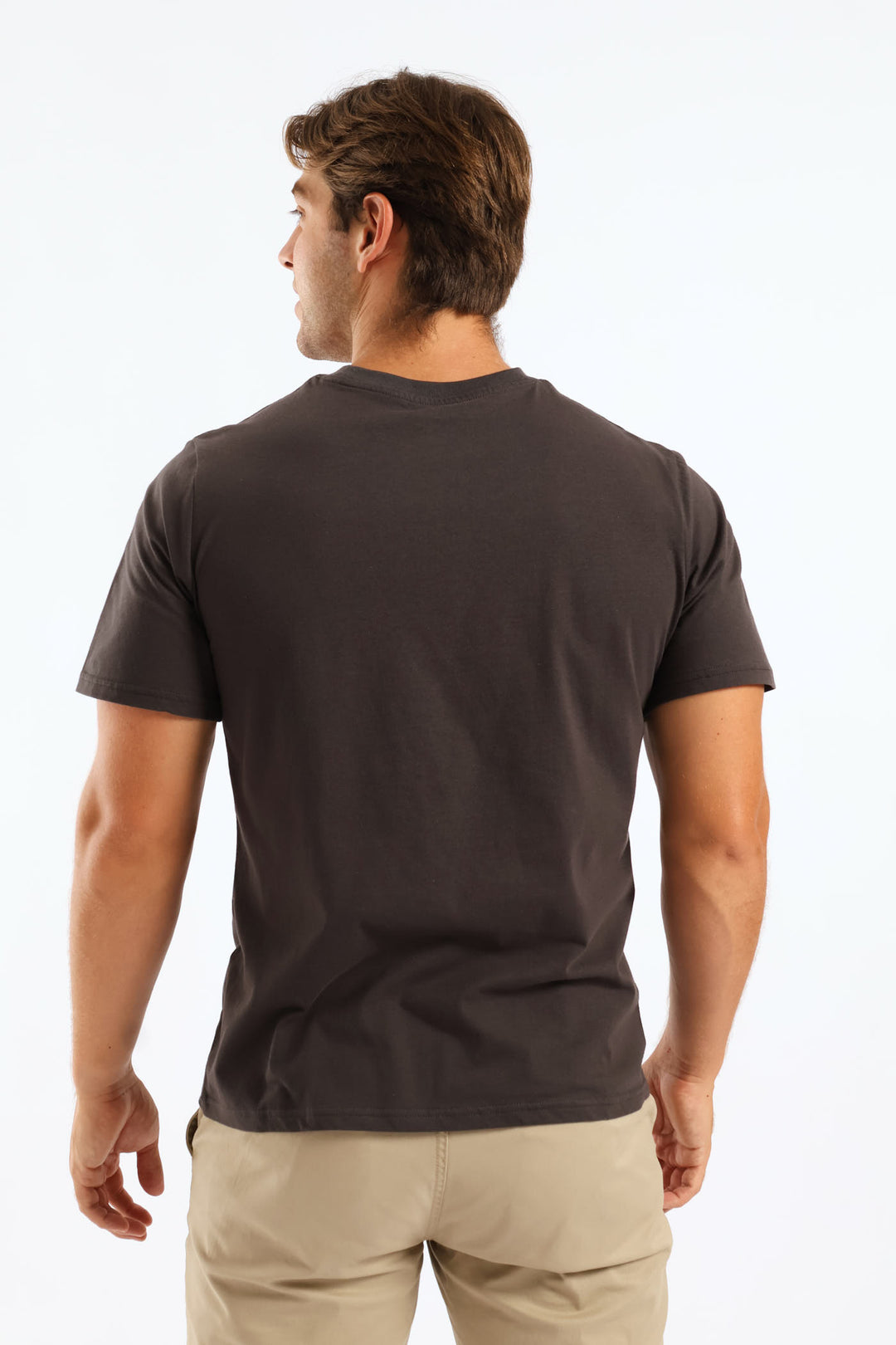 Plain Crew Tee - Charcoal