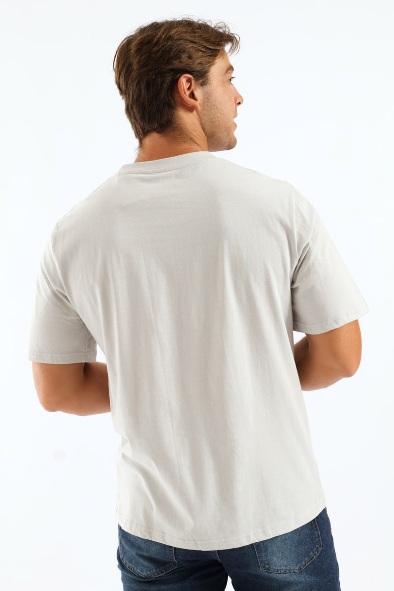 Plain Crew Tee - Cement