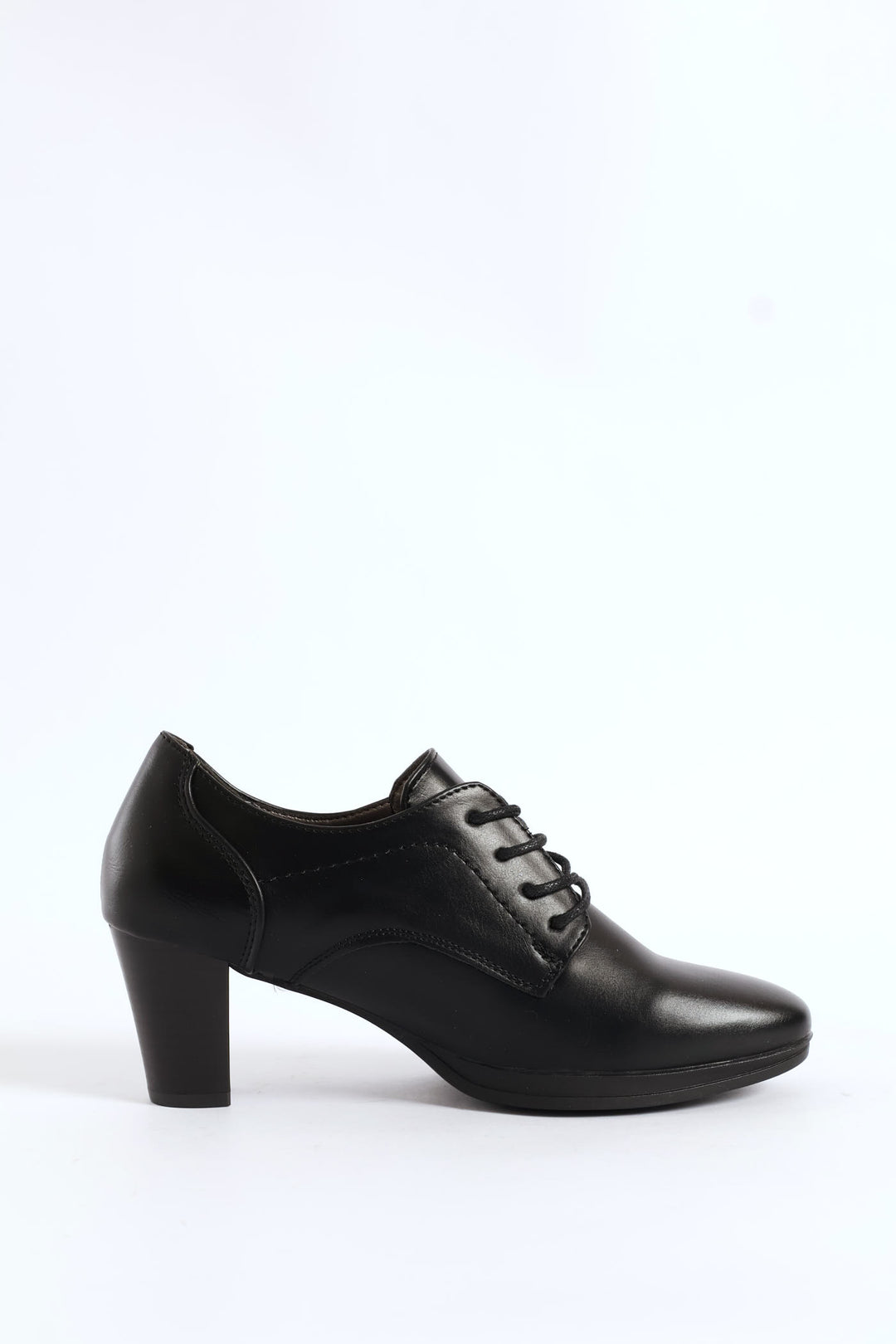 Lace Up Heel - Black