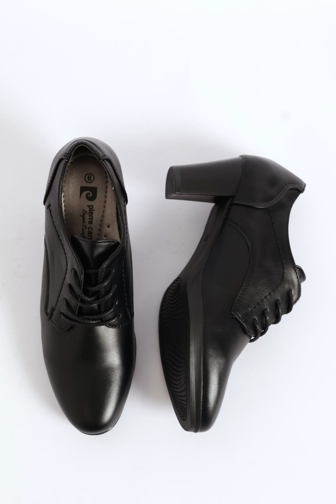 Lace Up Heel - Black