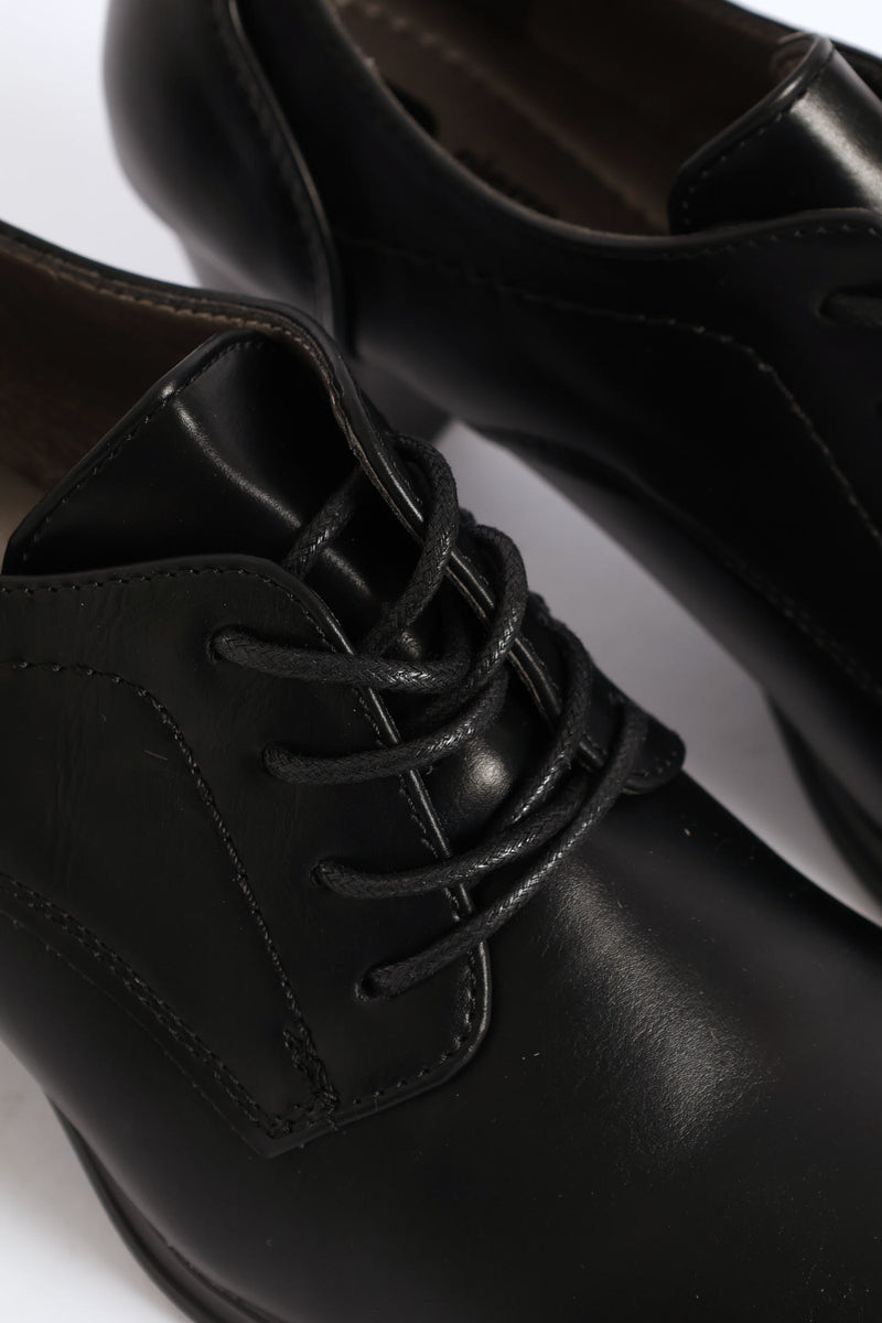 Lace Up Heel - Black