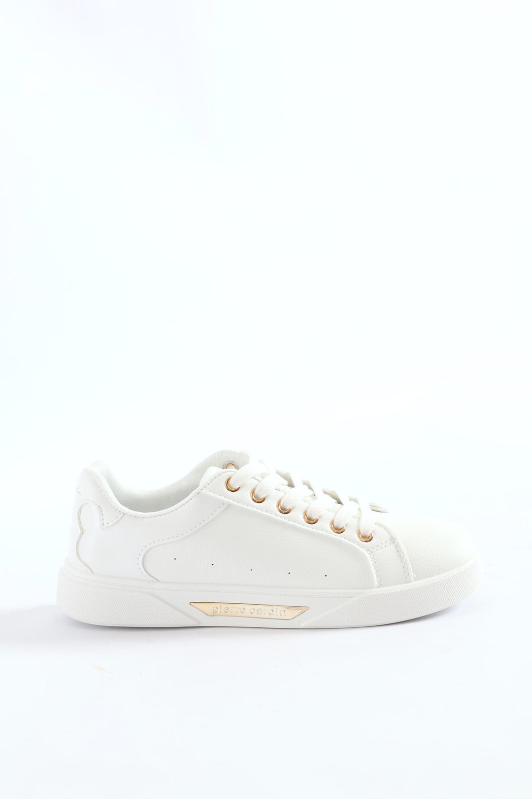 Gold Detail Sneaker - White