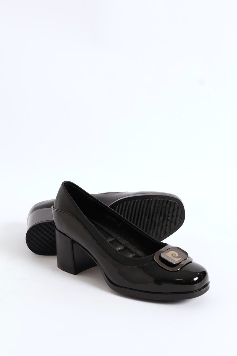Patent Logo Heel - Black