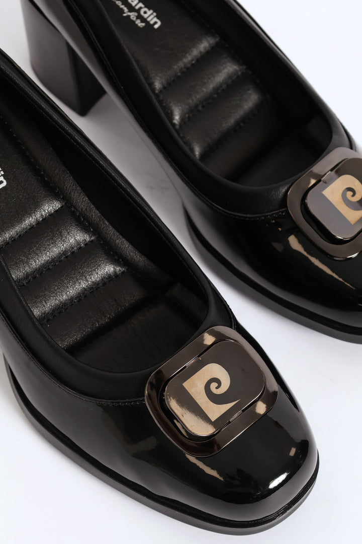 Patent Logo Heel - Black
