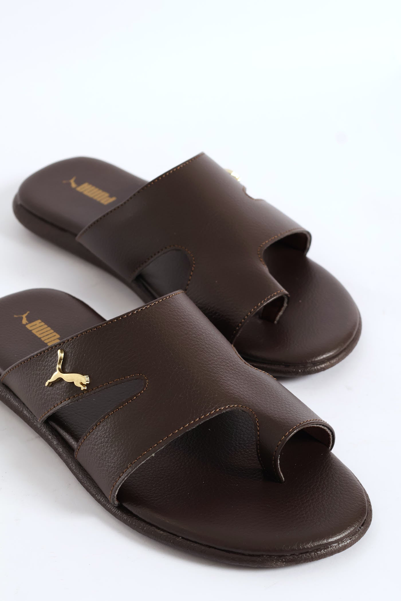 Mens Sporty Zadp Magnet Slide - Chocolate – Edgars