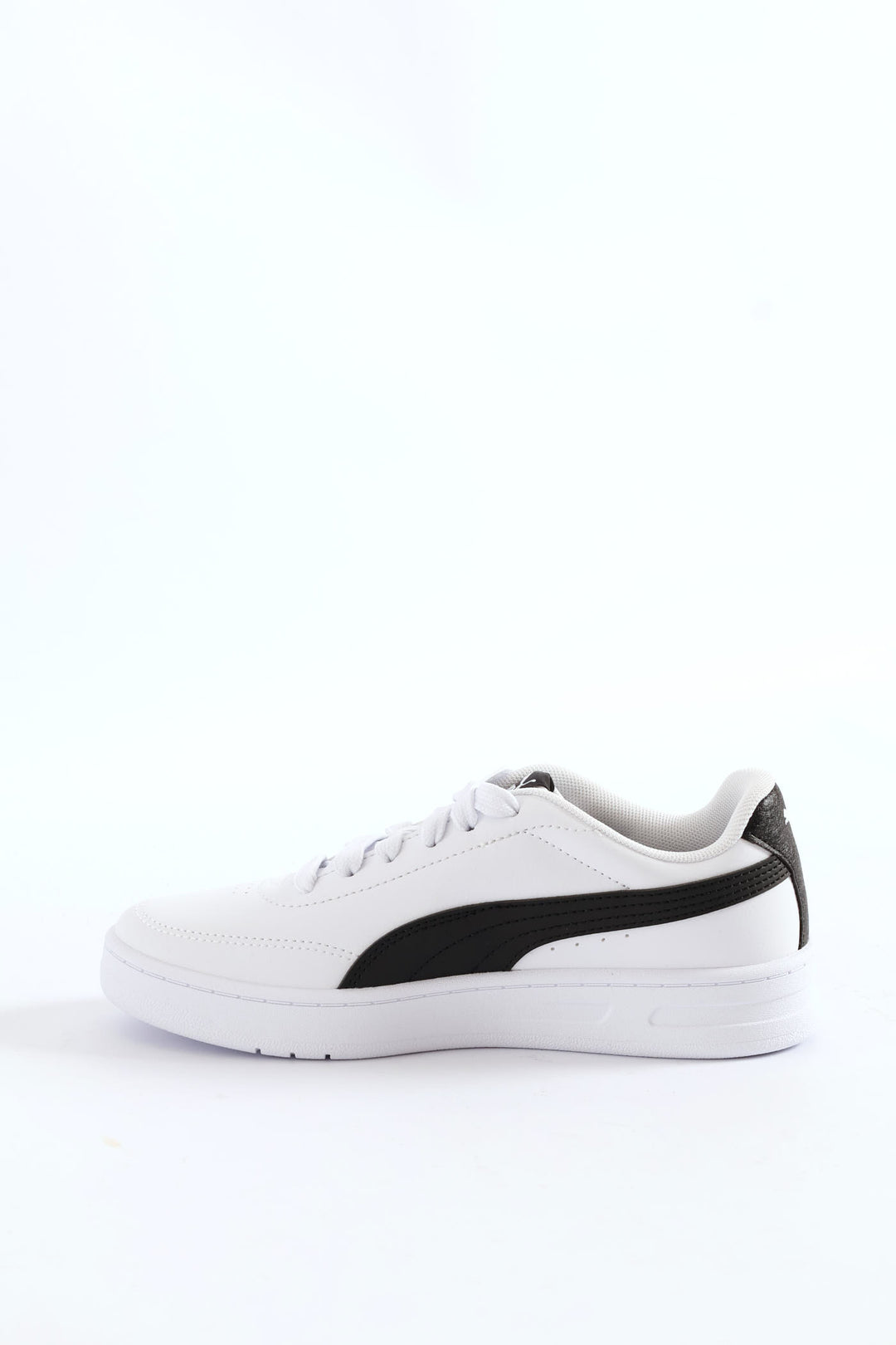 Boys Court Classic Clean Jr Sneaker - White/Black