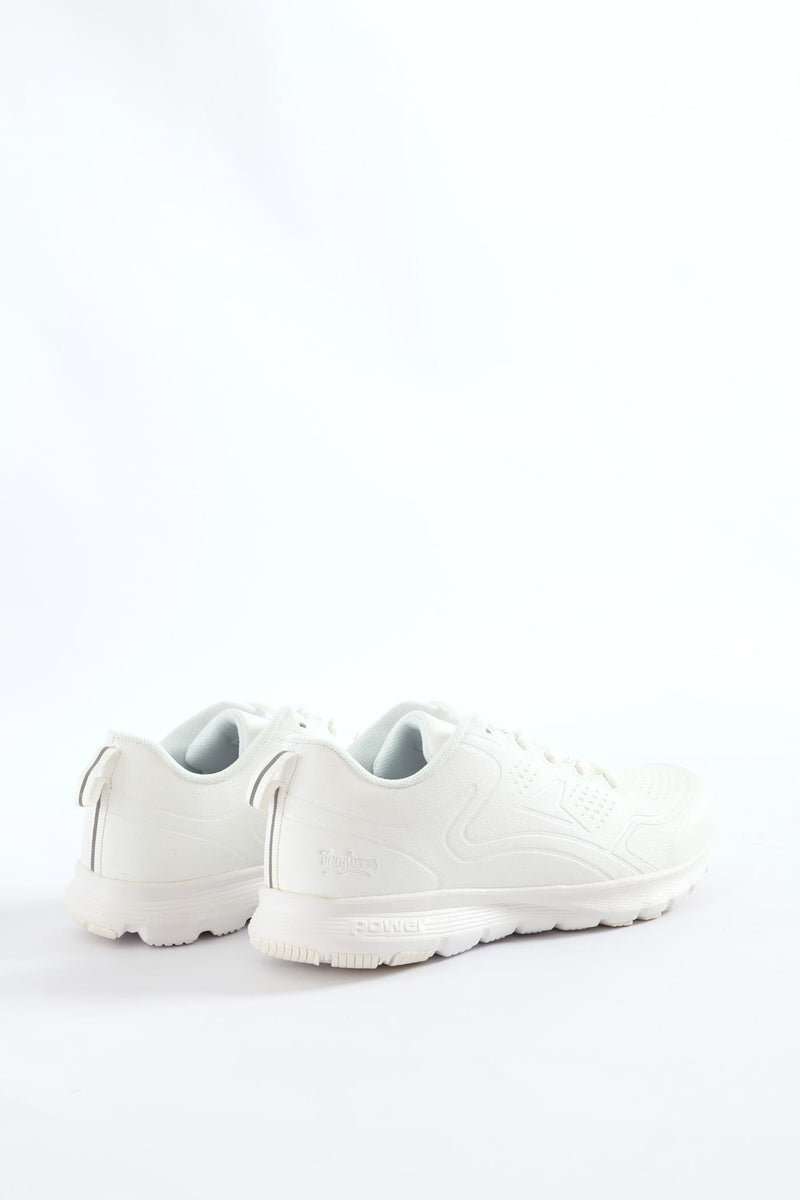 Kids Back To Shool Lace Up Trainer - White