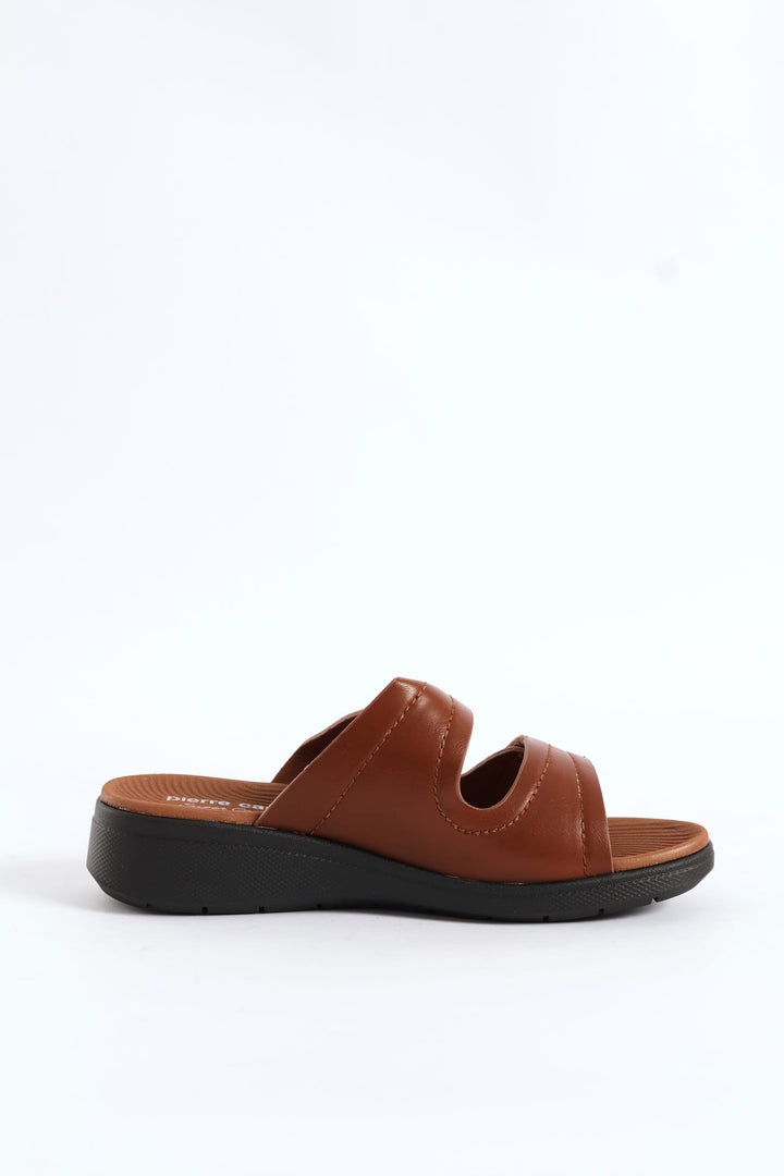 Double Strap Sandal - Brown