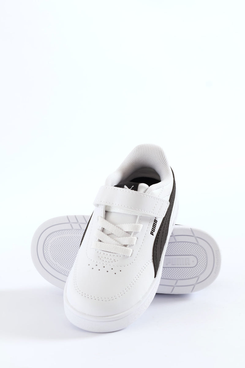 Pre-Boys Court Classic Clean Ac+ Sneaker - White/Black